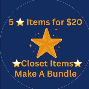 $4⭐️ Closet ⭐️ Star Items $4 Each⭐️